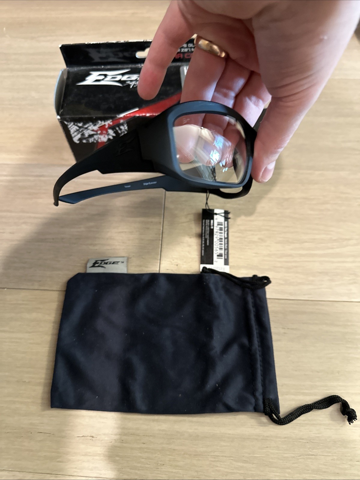 Edge Eyewear Xh611-Tt Hamel Vapor Shield, Safety Glasses, Anti-Scratch, Clear