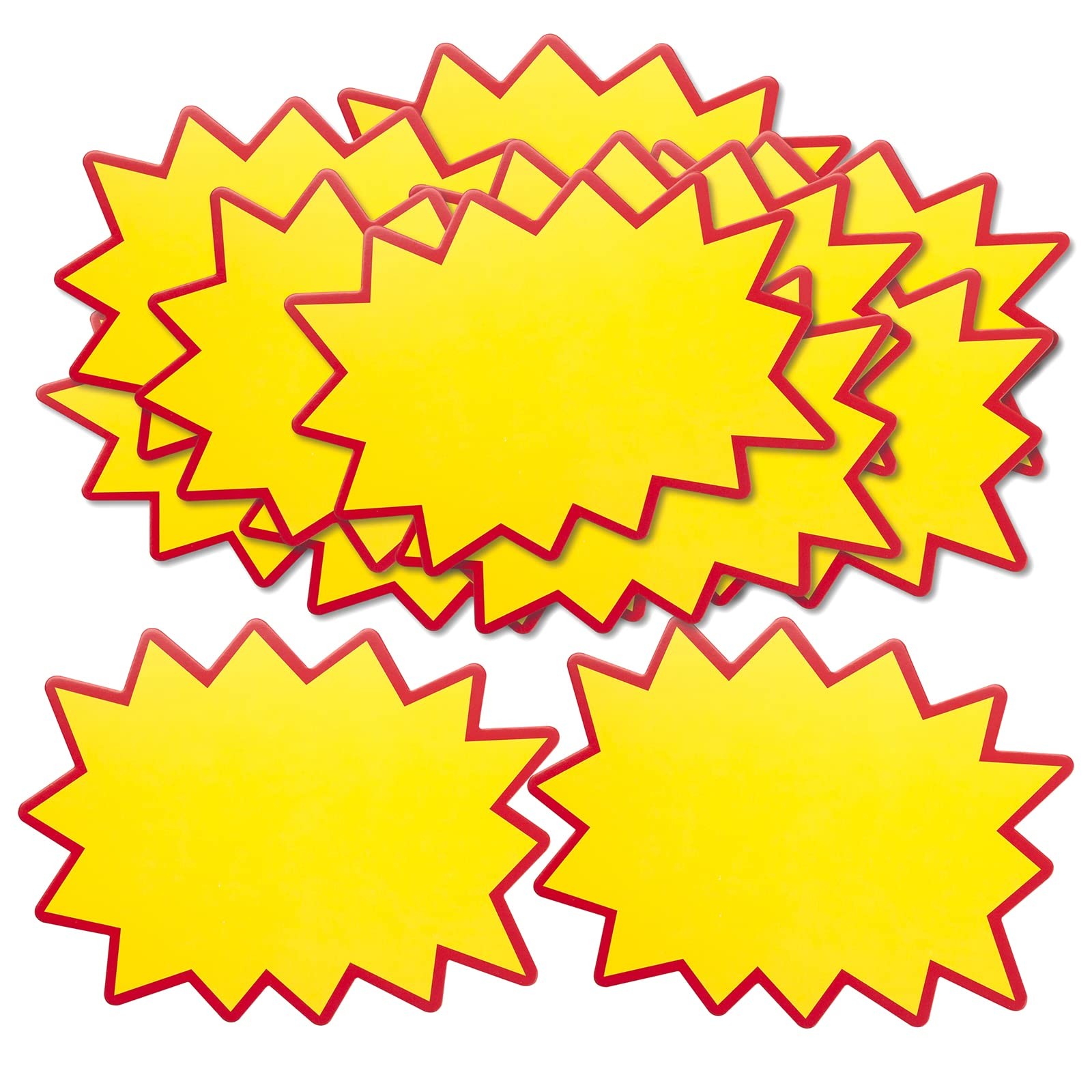 200 Pcs Starburst Signs Sale Price Tags Blank Star Retail Sale Signs Burst