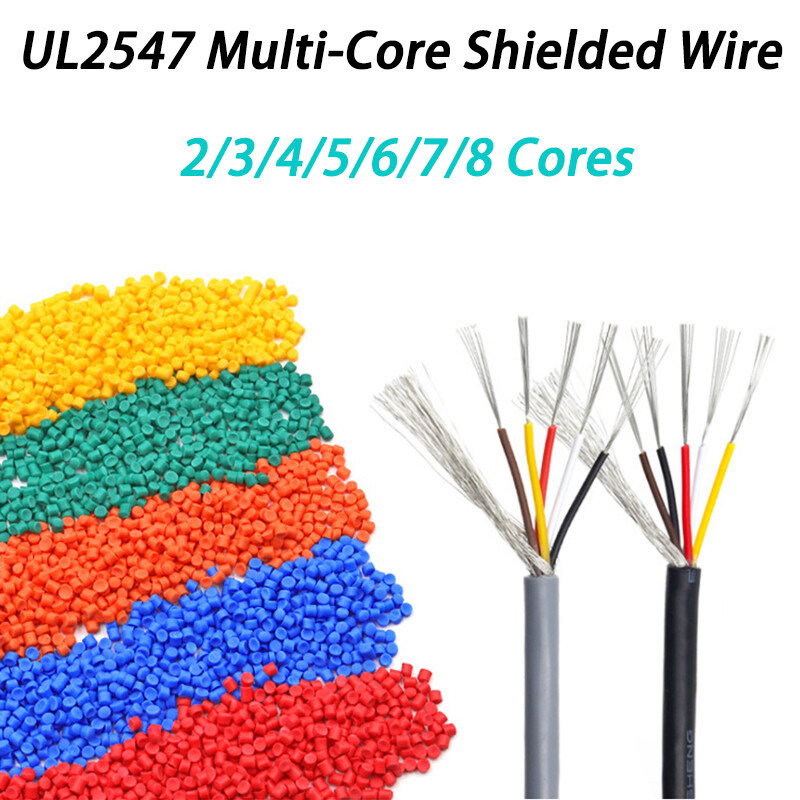 UL2547 Shielded Cable Wire 2-8 Core Audio Headphone Signal Copper Control Wire
