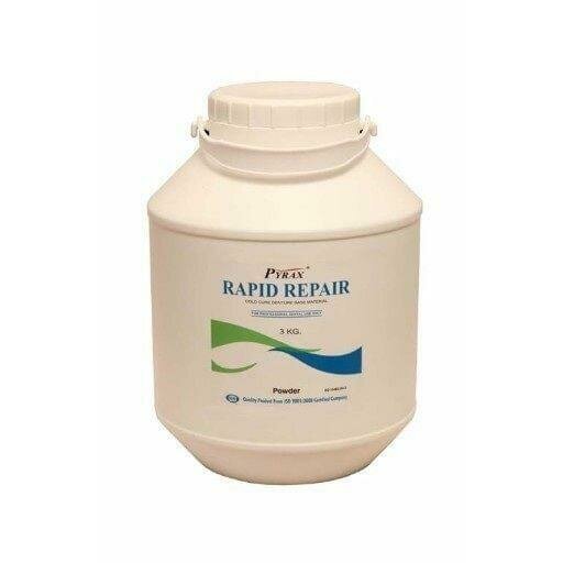 RAPID REPAIR Self Cure Denture Repair Material PYRAX – Various Shades and Packs