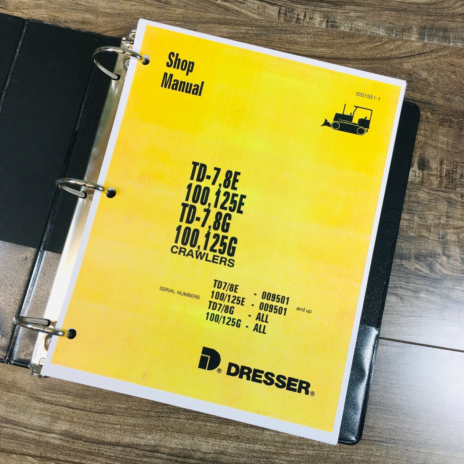 Dresser TD7G TD8G 100G 125G Crawlers Service Manual Set Shop IH Repair Workshop