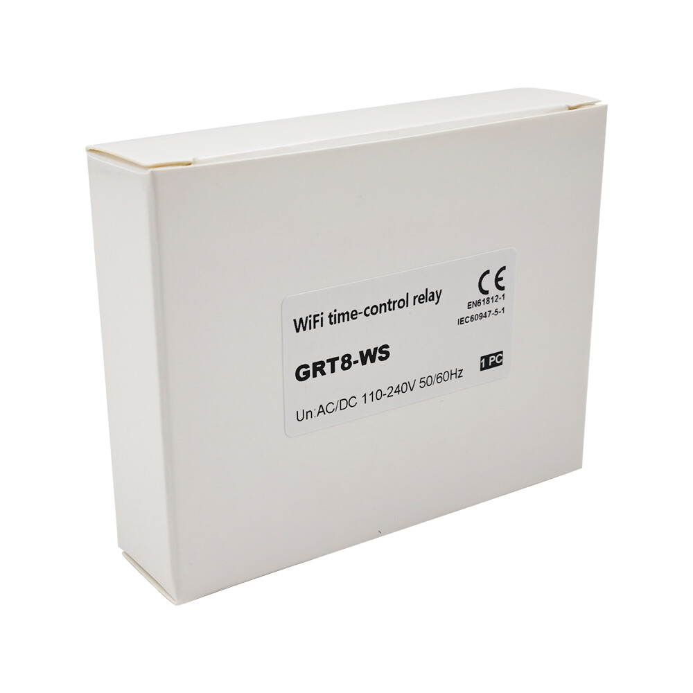 GRT8-WS AC/DC110V~240V Mini Wifi Timer Relay 16A Switch Wireless Remote Control