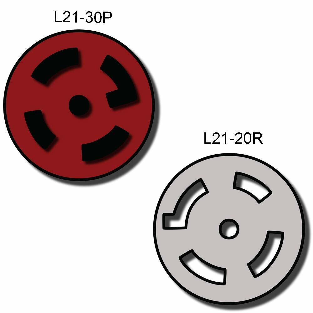 NEMA L21-30P to L21-20R Plug Adapter – 20A/208V 12 AWG, 3 Phase – #IBX-3241