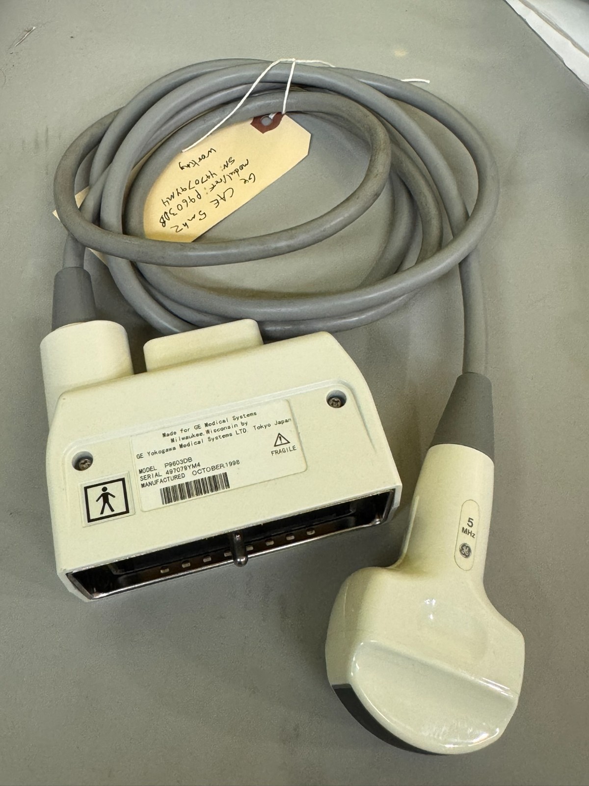 GE CAE 5mhz Ultrasound Transducer