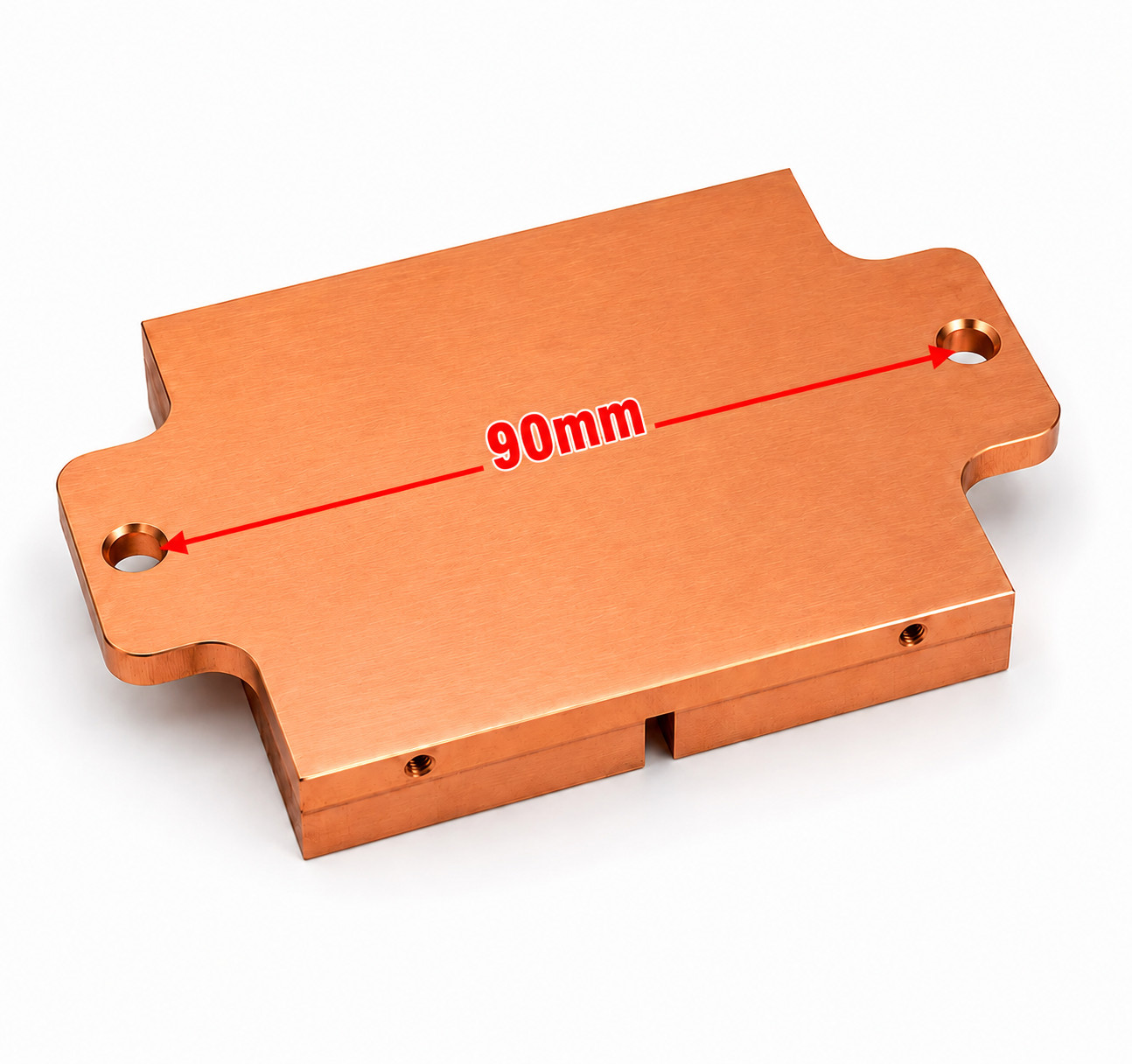 14oz Pure Copper Heatsink Skived Fin 100x70x13mm (3.94″ x 2.76″ x 0.51″)