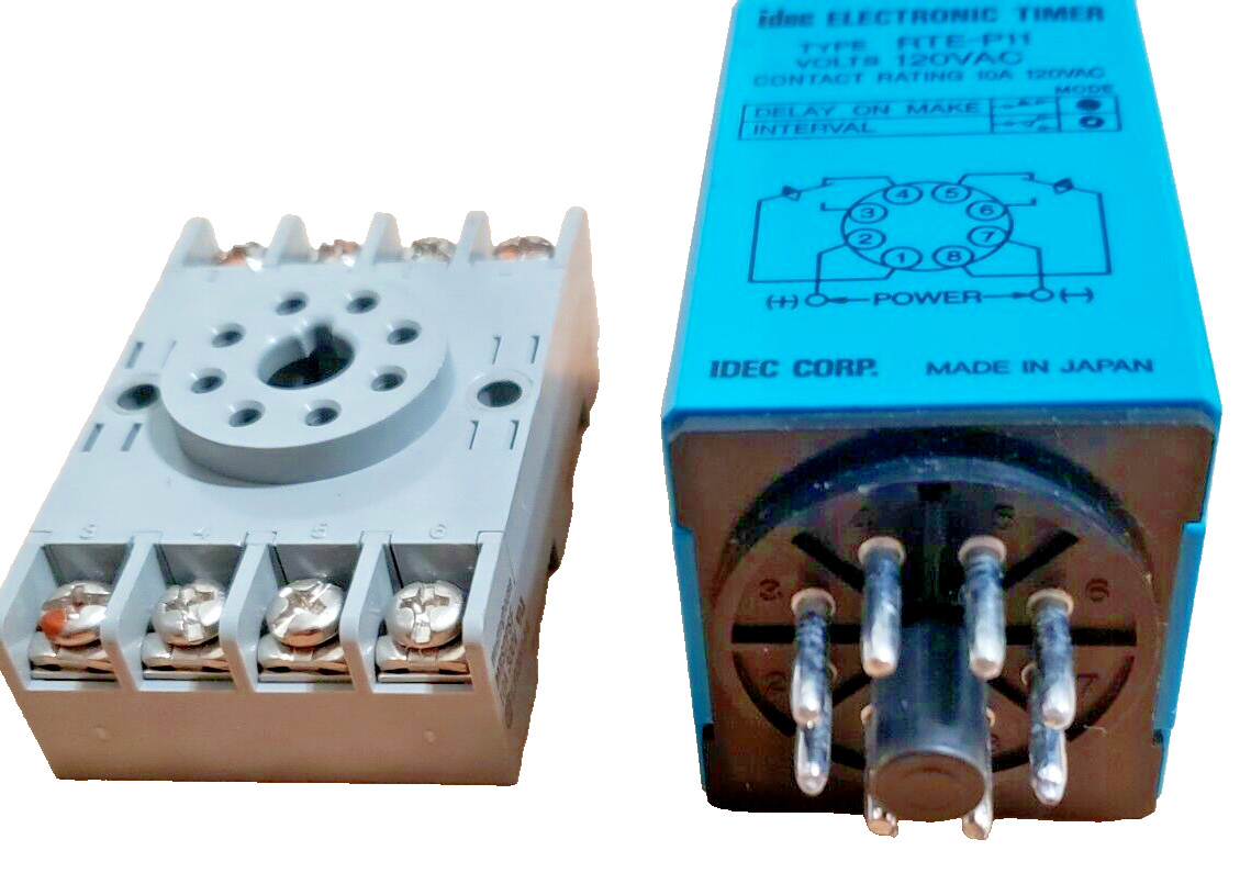 IDEC RTE-P11 / RTEP11 ANALOG ELECTRONIC TIMER 120V RELAY