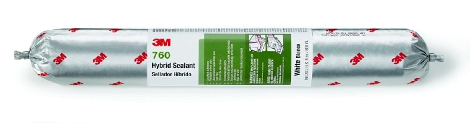 3M Adhesive Sealant 760 UV Black 600 mL Sausage Pack