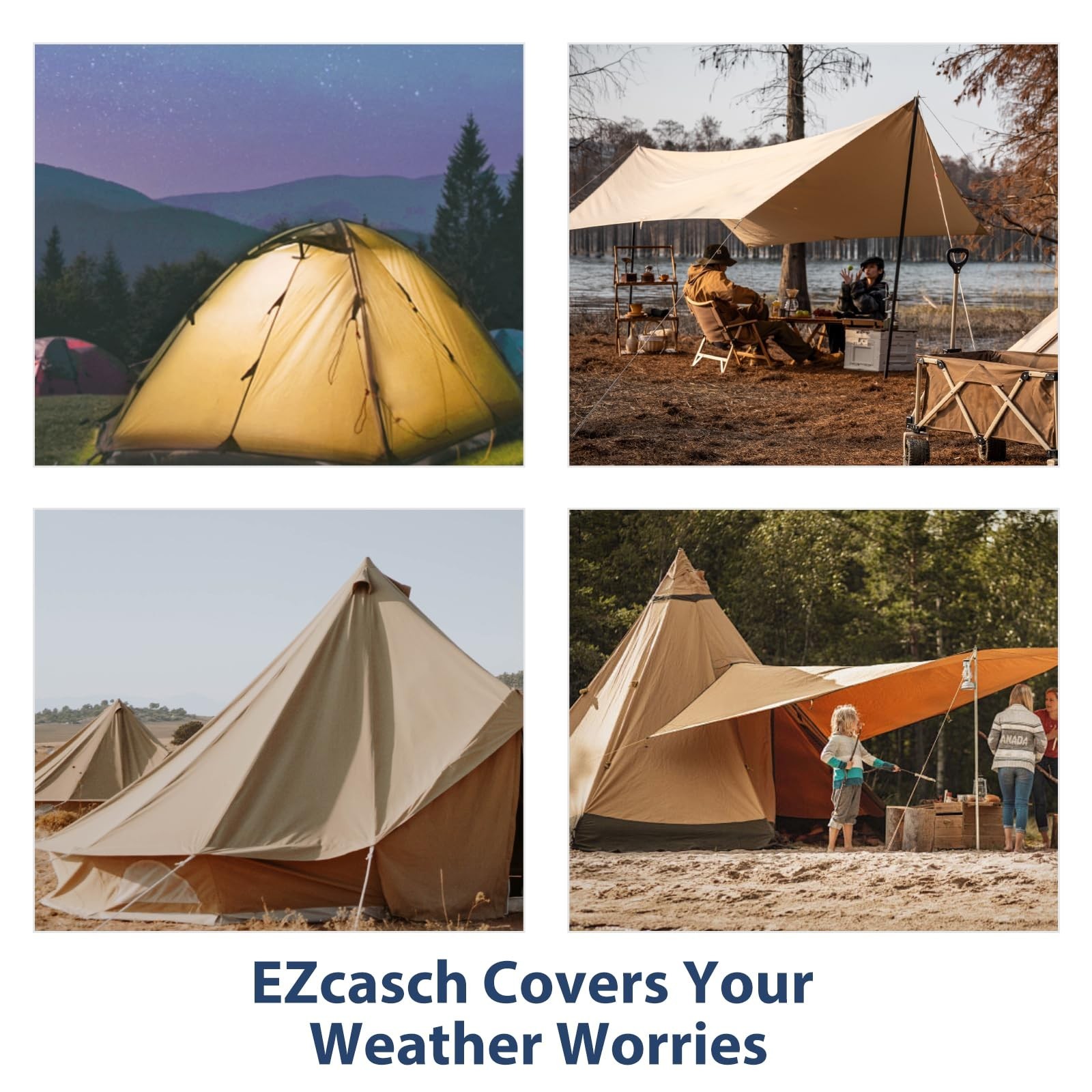 12’x16’ Canvas Tarps Heavy Duty Waterproof Tarpaulins with Aluminum