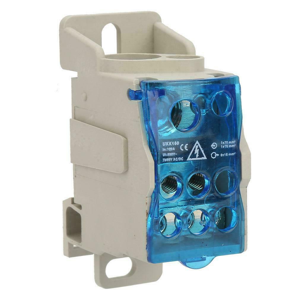 Distribution Terminal Block 160A POWER DISTRIBUTION DIN Rail MOUNT 6-250 AWG