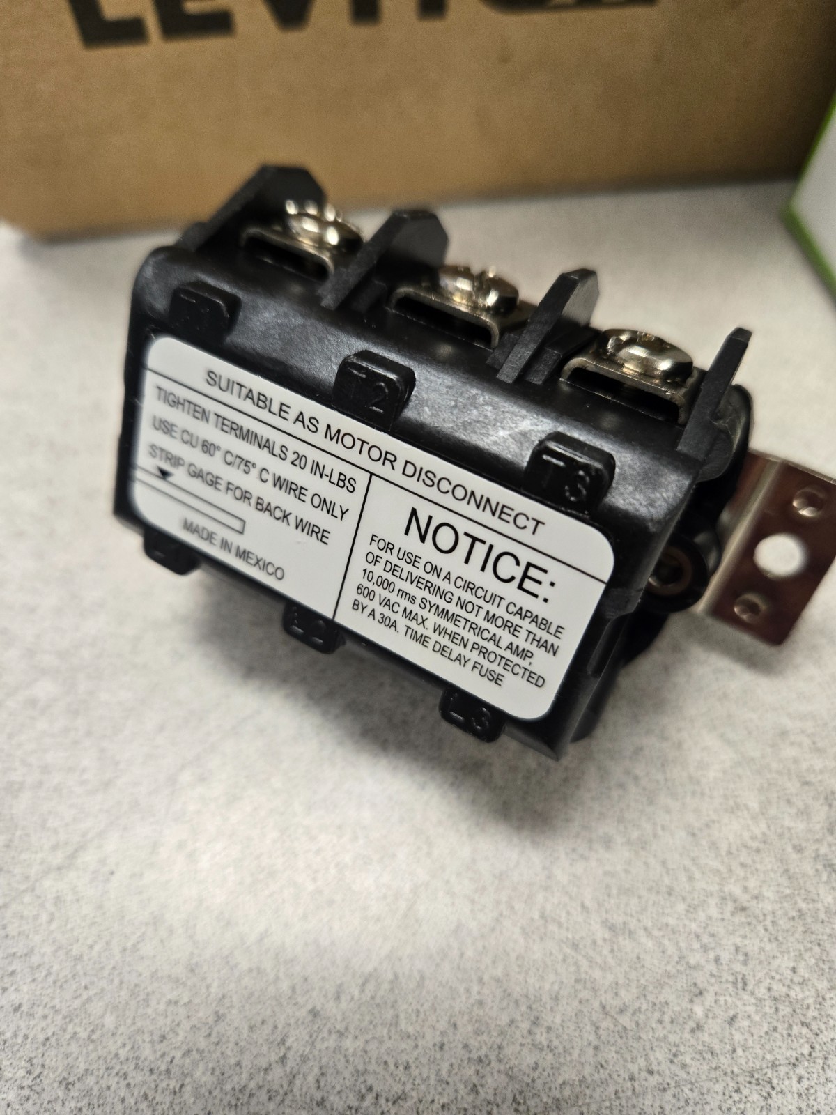 Case of 10 -Leviton MS303-DS Motor Starter Switch 3P 30A 600VAC/250VDC