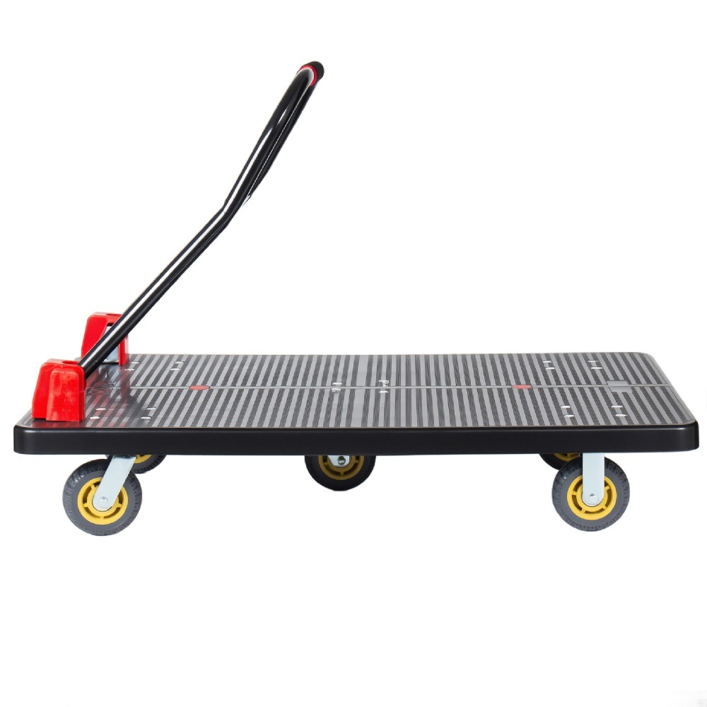 25.5″x43.5″ Foldable Platform Truck 1500LBS 5″ Silent TPR Wheels