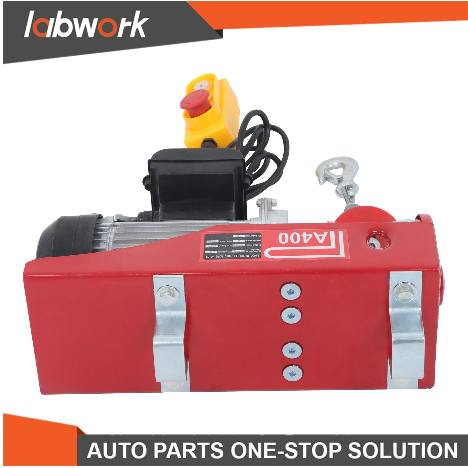 Labwork 880lbs Electric Hoist 110V 980W with 14FT/4.2m Wired Remote Control