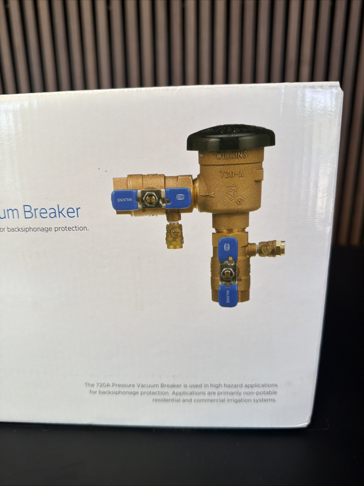 Zurn-Wilkins 1-720A Pressure Vacuum Breaker 1 in. With Union Ball Valves NEW