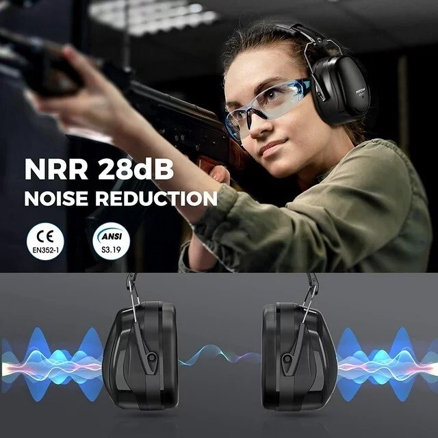 Mpow SNR 34dB Noise Reduction Headphones Noise Reduction Safety Fold Ear Muffs