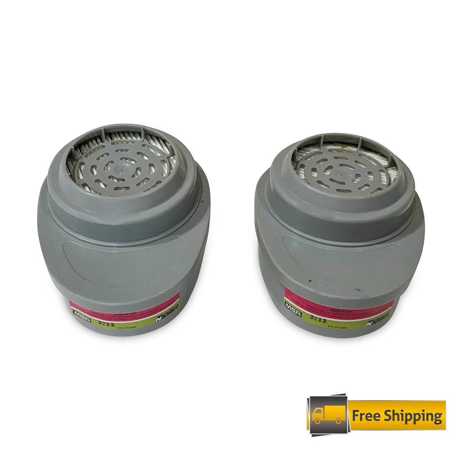 Msa Safety Works Respirator Replacement Cartridges 00817667 P100 Mask Filter