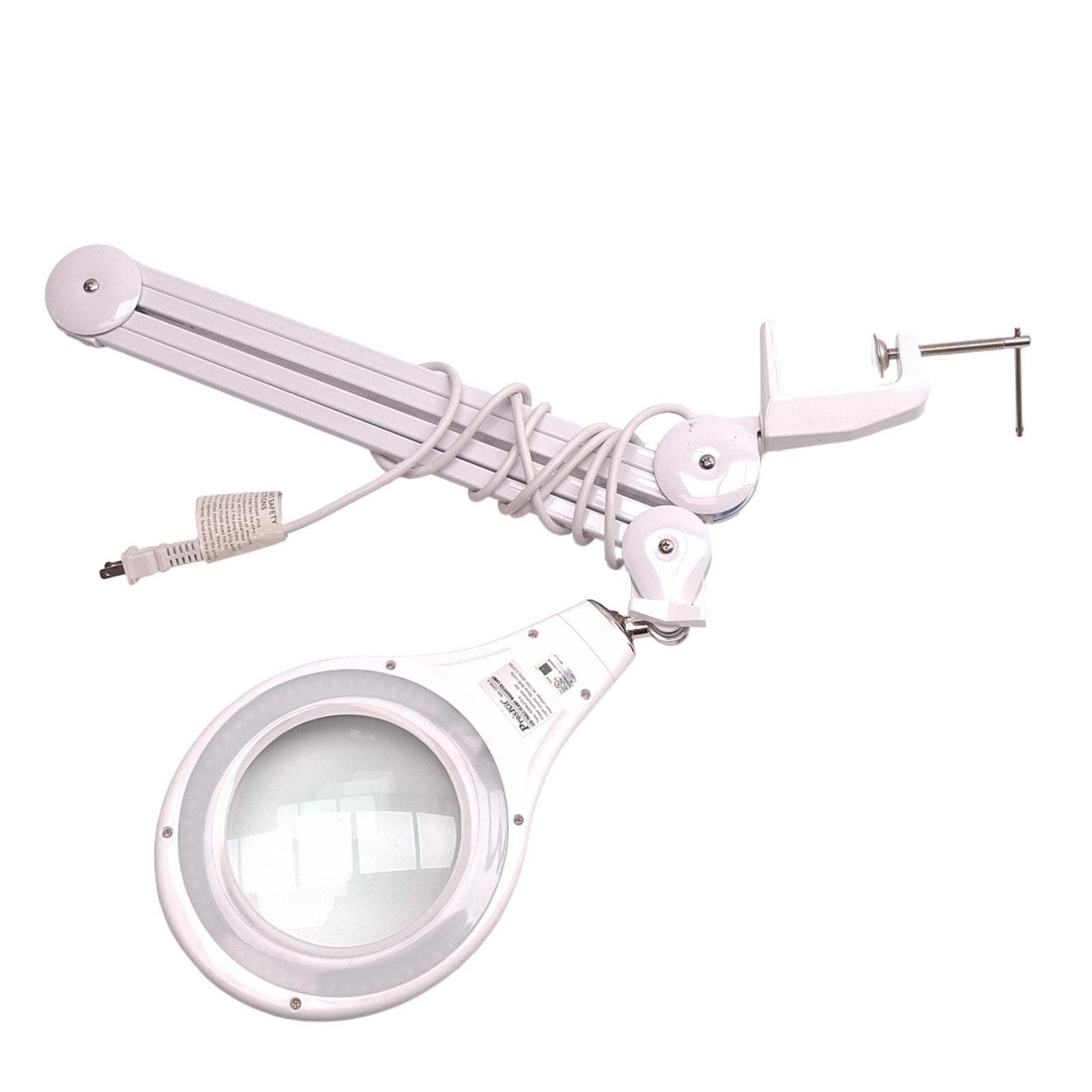 Proskit MA-1209LA Magnifier Lamp, 5D (2.25x) Mag., 110VAC, Desk Clamp Mount