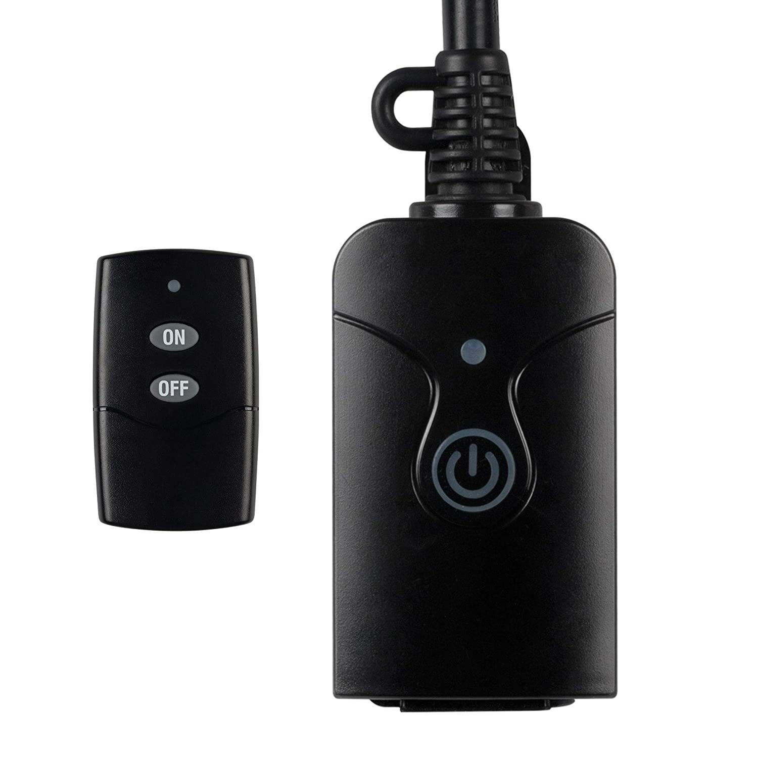 HBN Outdoor 3-Prong Outlet Weatherproof with 100ft Wireless Remote Control Kit