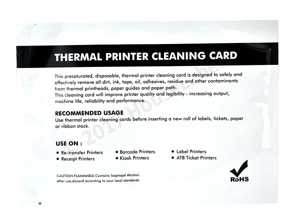 25 DYMO Compatible 60622 CLEANING CARDS, 4″ x 6″ Works Great For DYMO 1744907