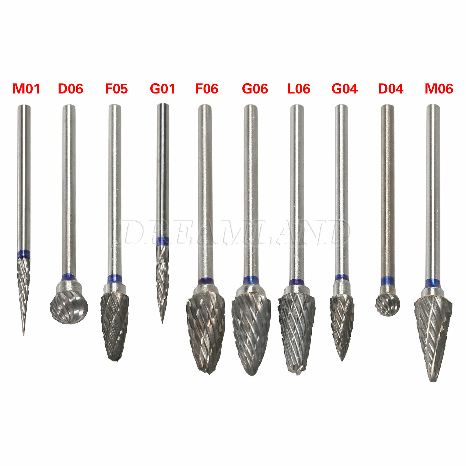 10x Denta lTungsten Carbide Dental Acrylic Bur Drill 2.35mm Fit Teeth Handpiece