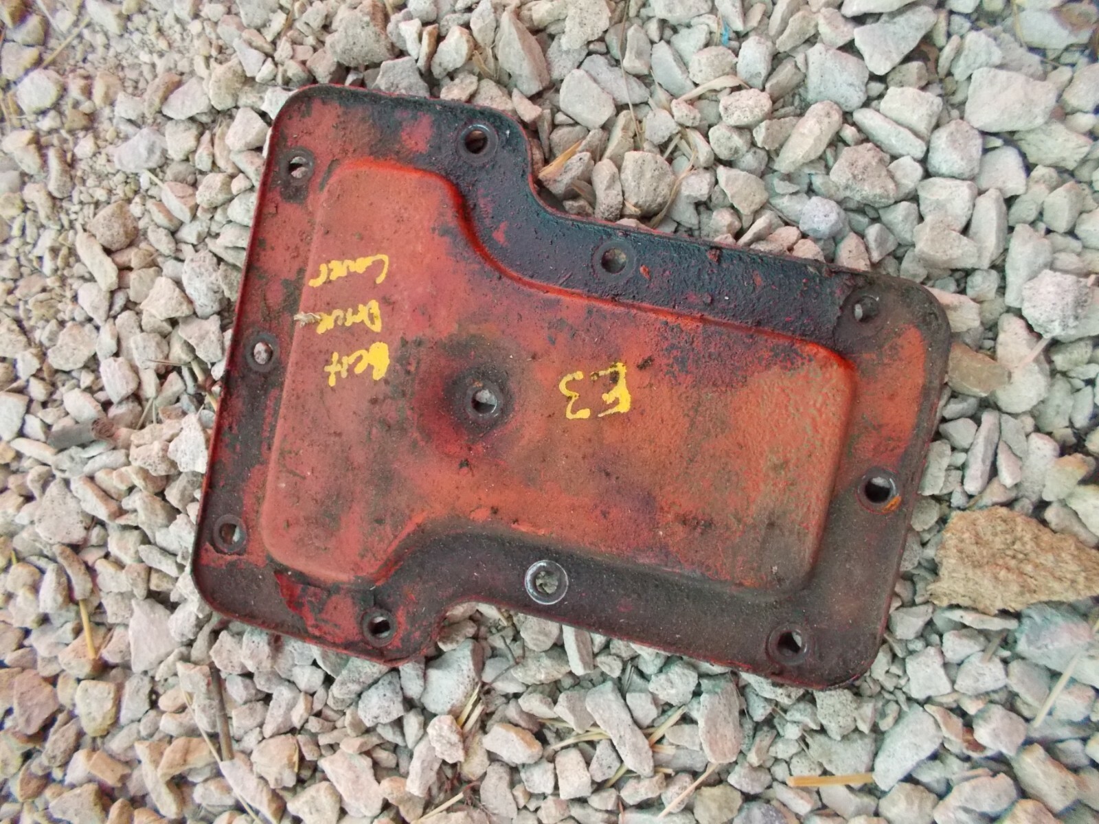 Coop E3 Tractor Co op ORIGINAL belt pulley drive cover panel