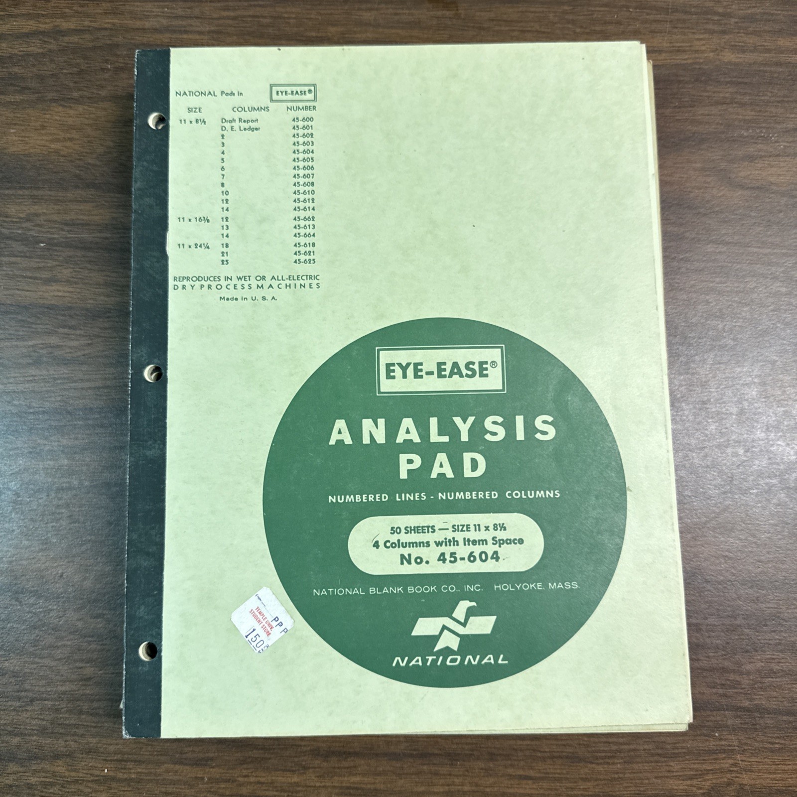 Analysis Pads – Lot Of 7 – Various Sizes – Eye-Ease National