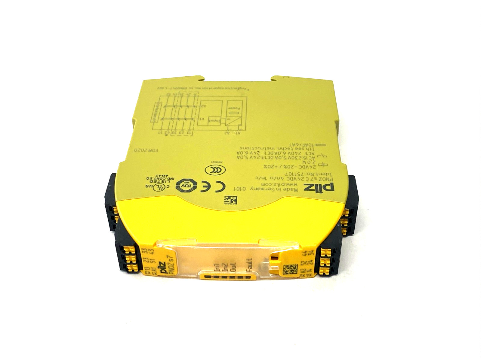 PILZ PNOZ s7 C 24VDC 4 n/o 1 n/c Safety Relay Expansion Module 24VDC, 751107