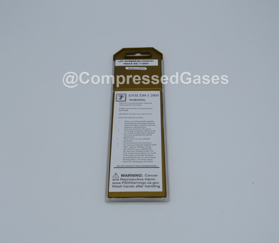 CK WORLDWIDE T1167GL Tungsten 1/16″ 1.5% Lanthanated 7″ Ground Gold, (10 pieces)