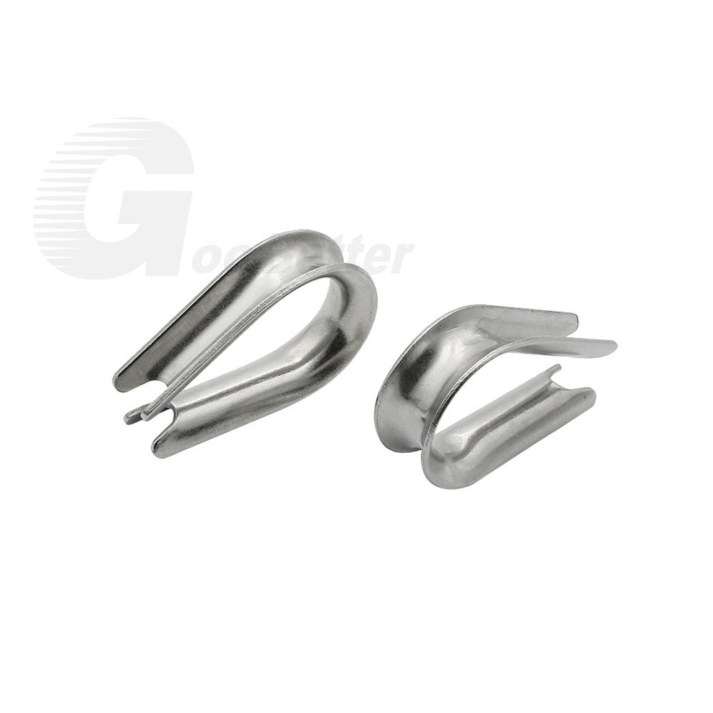 Wire Rope Thimble Clamp Stainless Steel 304 A2 Cable Clip Loop Eyelets M1.5-M16