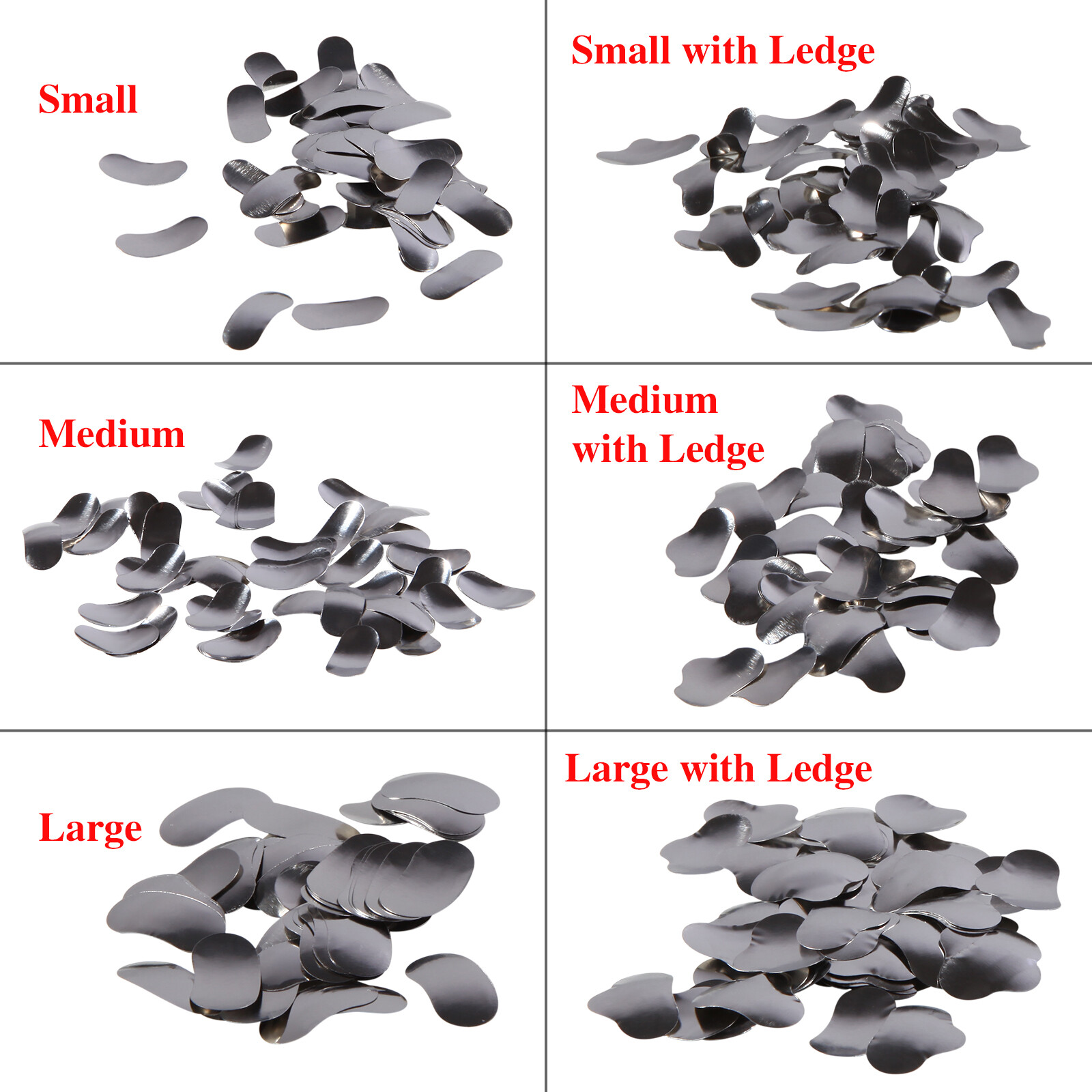50Pcs Dental Matrices Bands Sectional Contoured Metal Matrix bands hard S/M/L