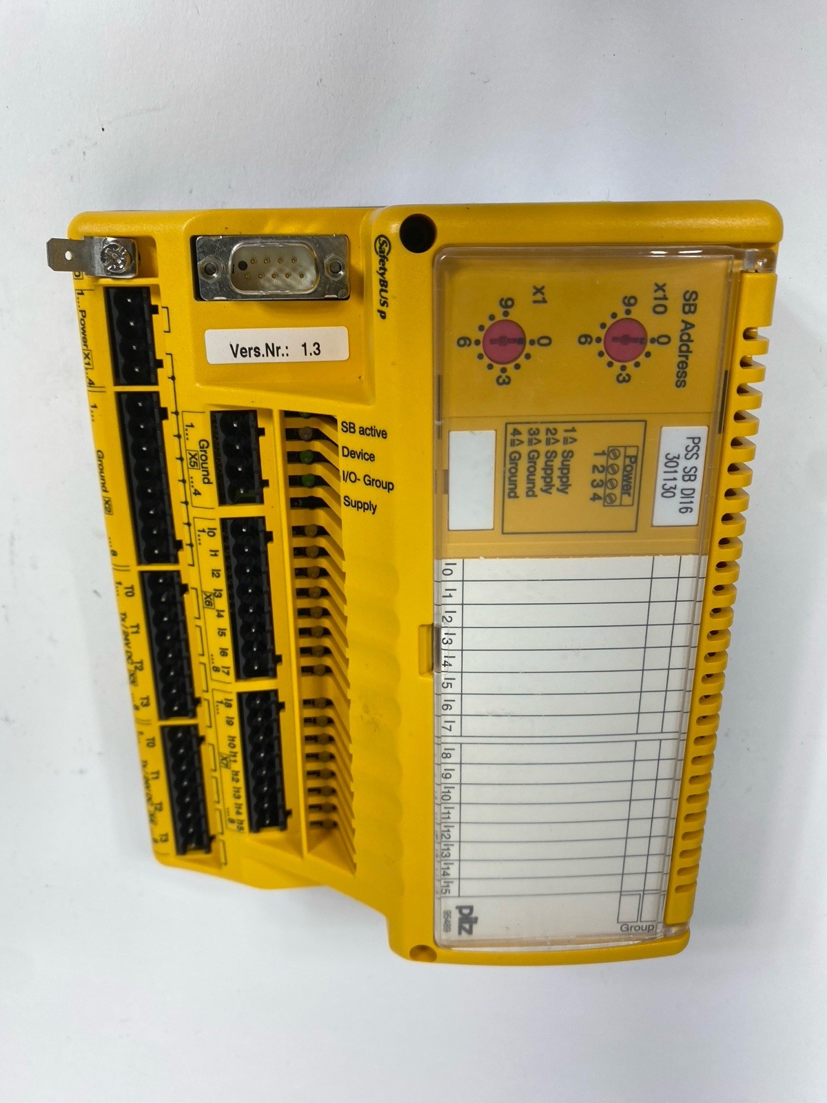 Pilz PSS SB DI16 – 301130 Digital Input Module Unit 2.2 Watt 24 Volt DC 2 Amps