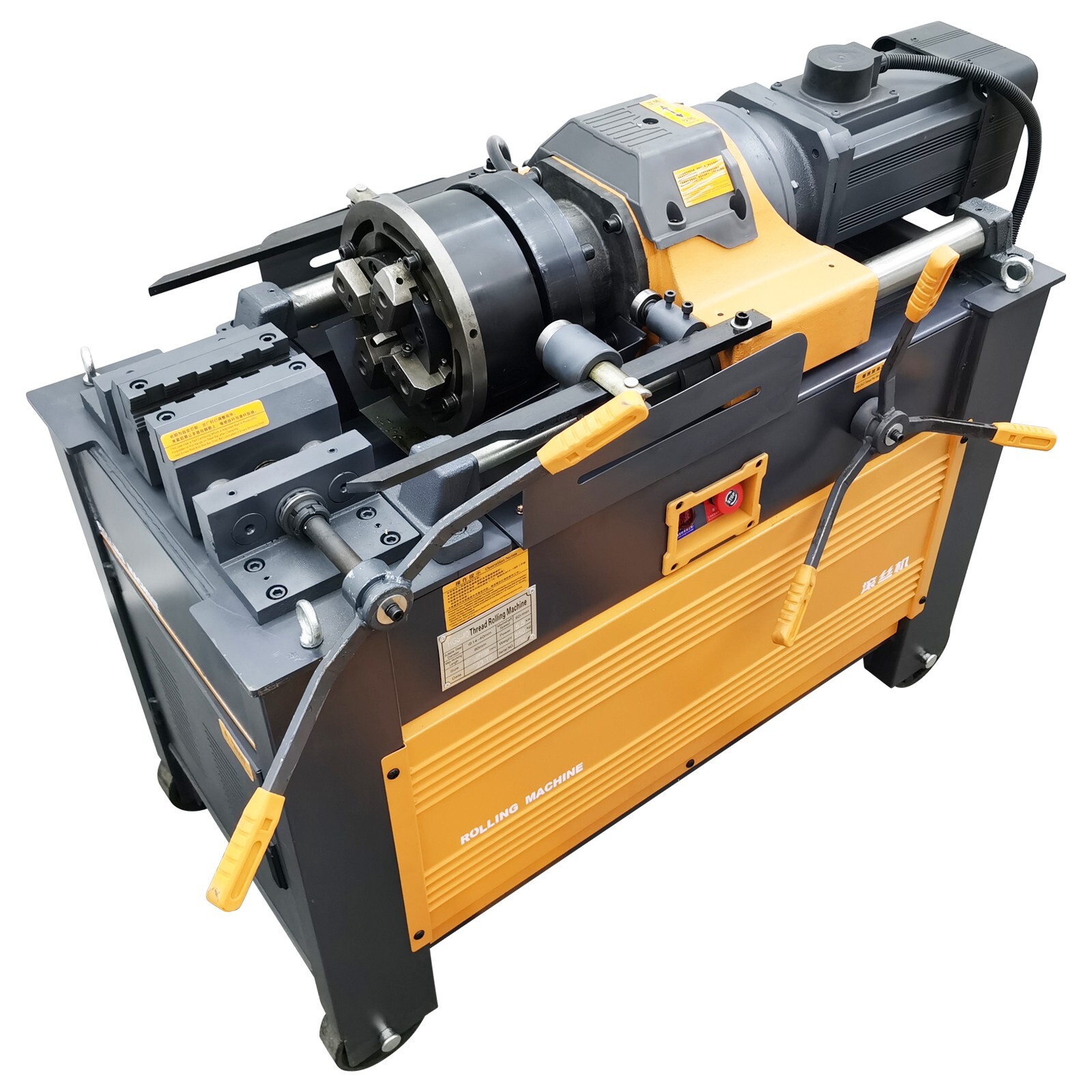 220V 0.6-1.6″ Electric Rolling Steel Bar Straight Thread Round Rolling Machine