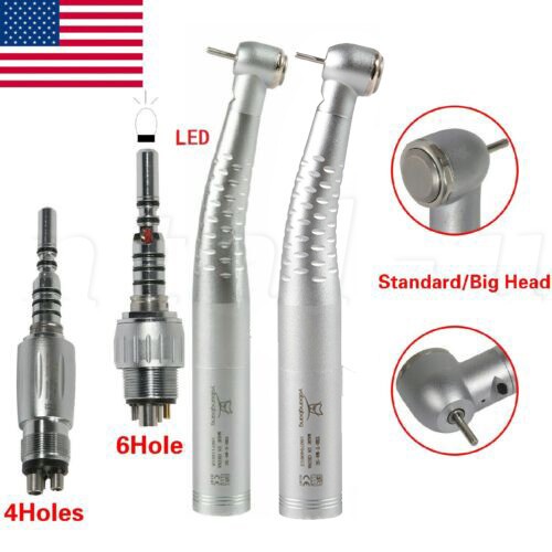 Dental Fiber Optic LED Turbine Handpiece /Quick Coupler 4Hole /6Hole for KAV