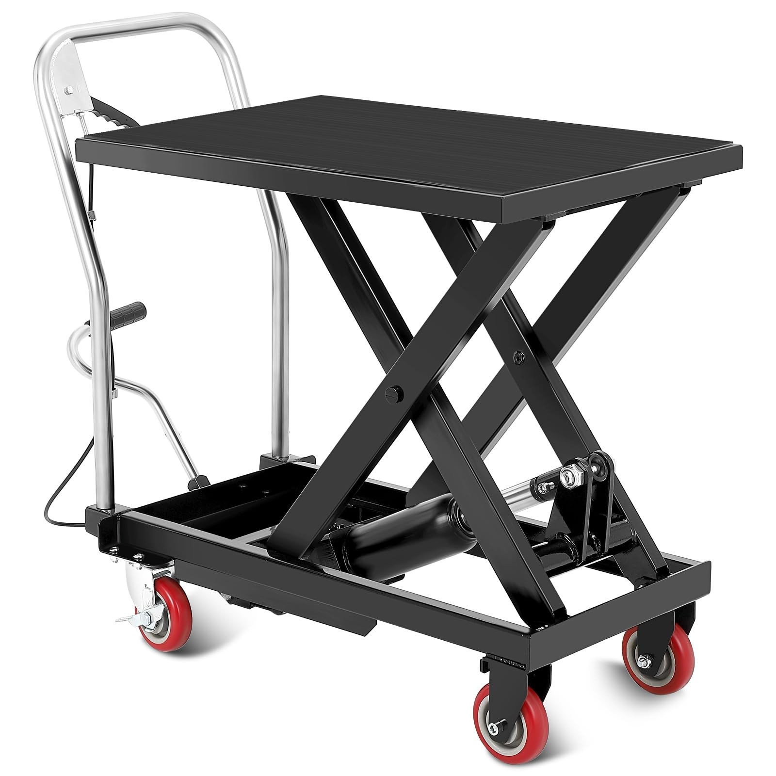 330 500 1100Lbs Hydraulic Lift Table Cart 28.5″ or 32″ Lifting Single Scissor