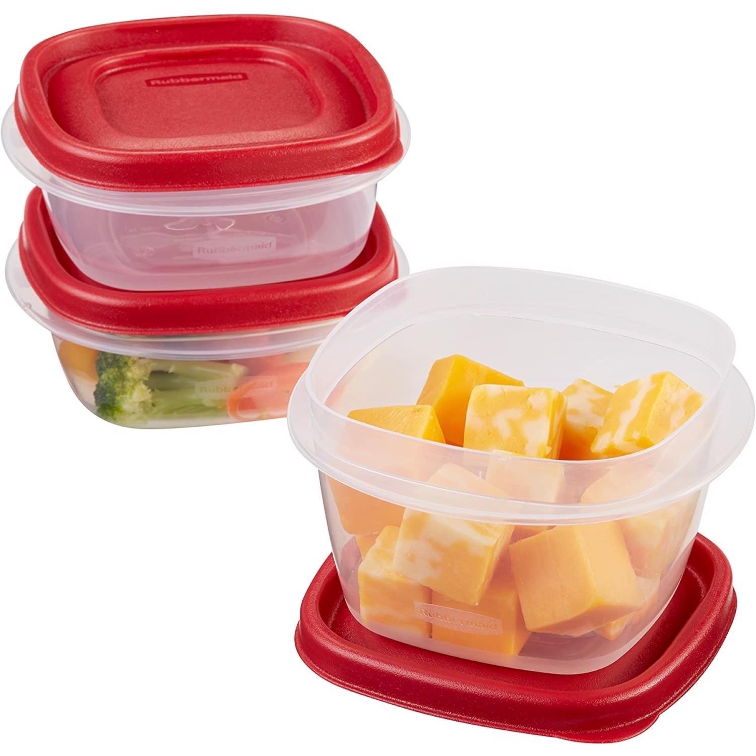 Rubbermaid White Food Storage Container Set 3 pk