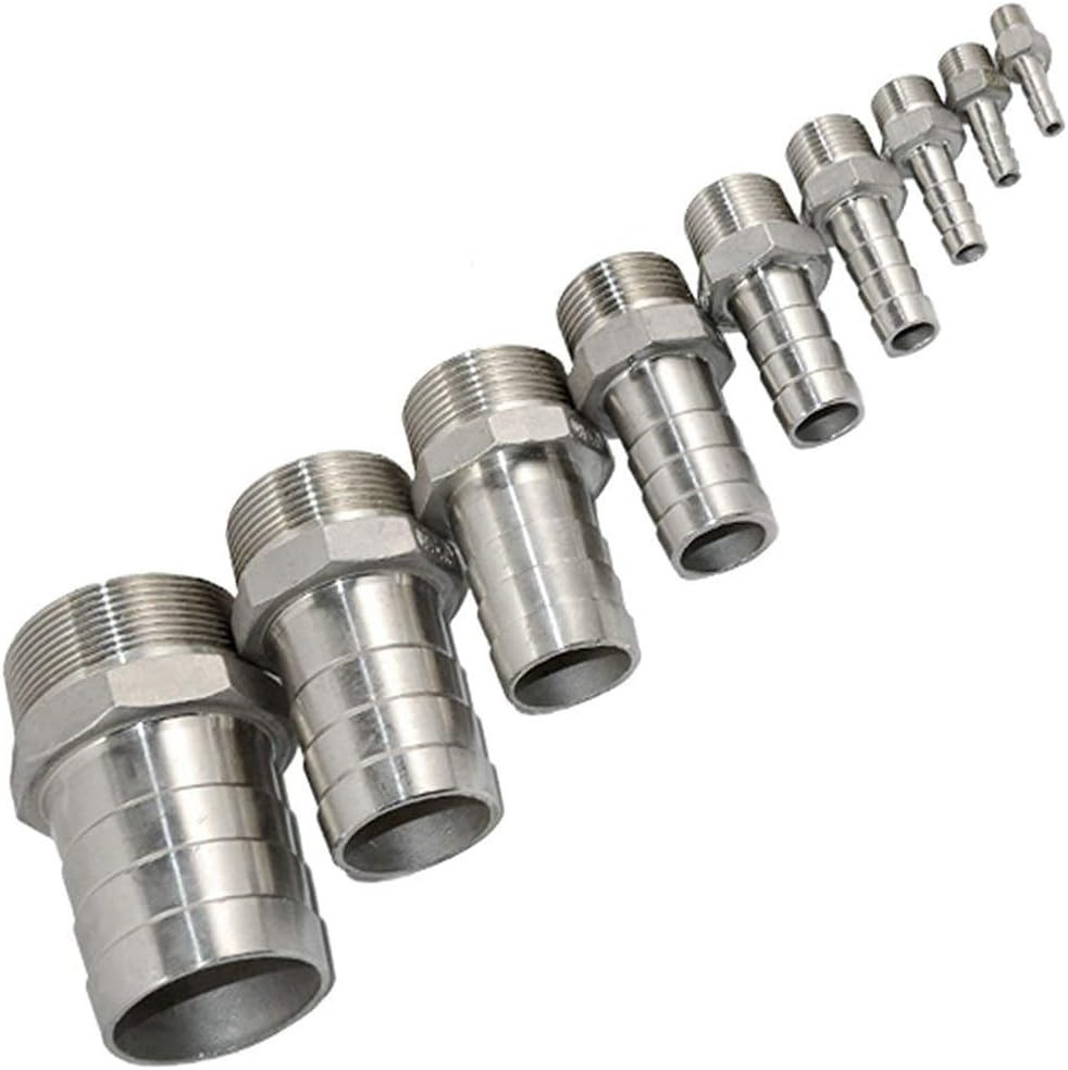 2″(50Mm) Hose Barb to 2″ NPT Male Threaded- Stainless Steel Hose Fitting Connect