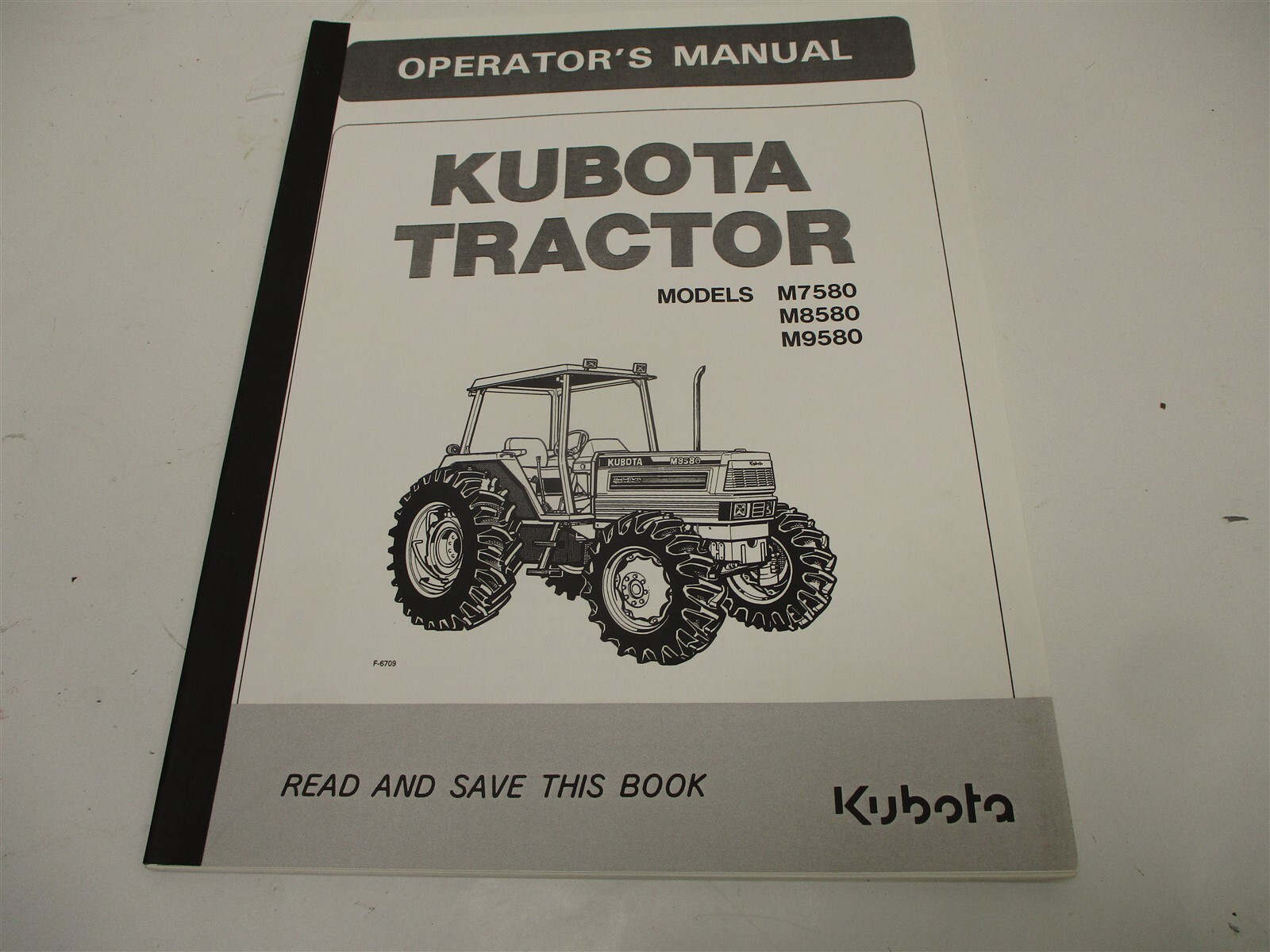 33960-99712 GENUINE OEM KUBOTA OPERATORS OWNERS MANUAL M7580 M8580 M9580