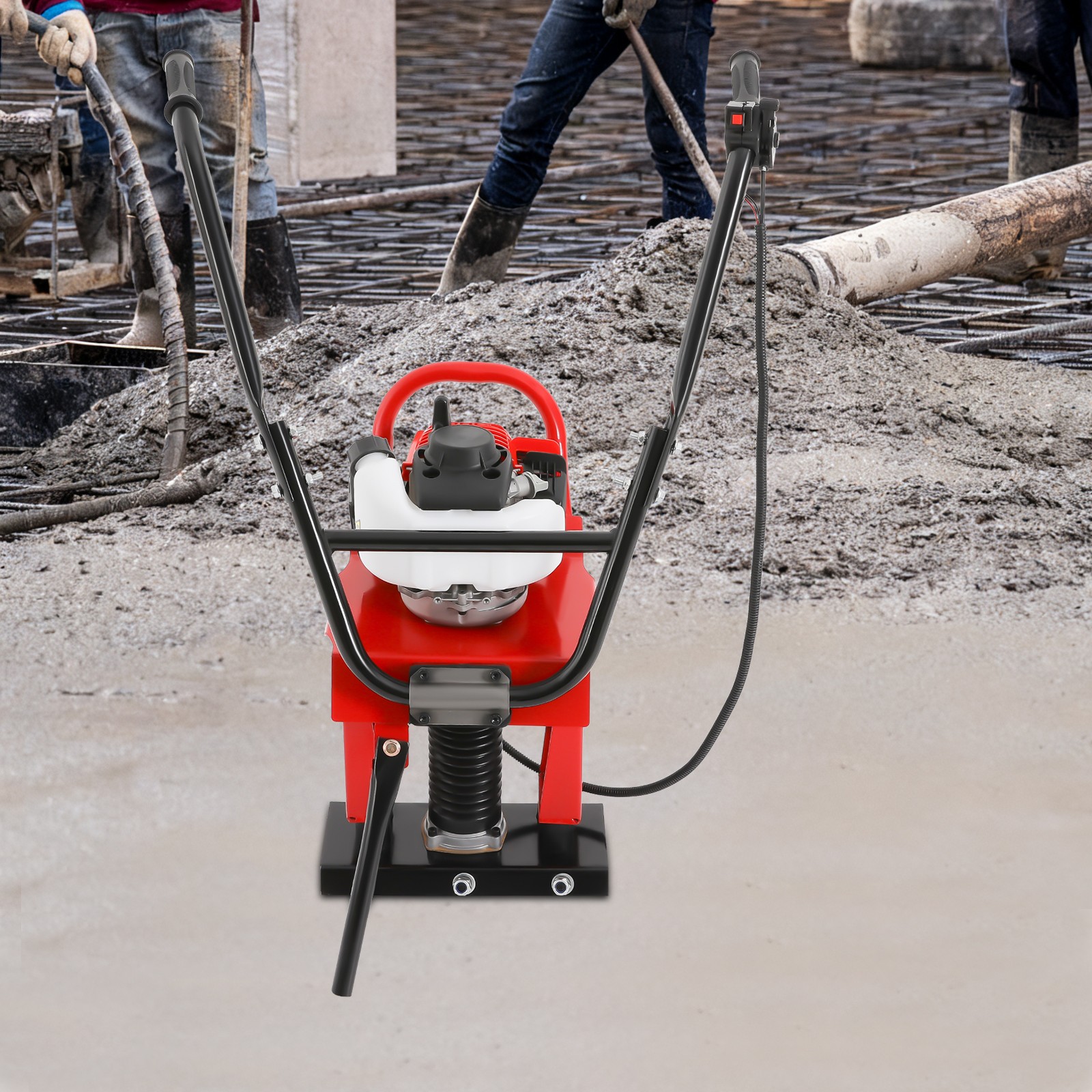 4 Stroke Gas Concrete Wet Screed Power Concrete Vibrator Cement Tool 1.2HP USA