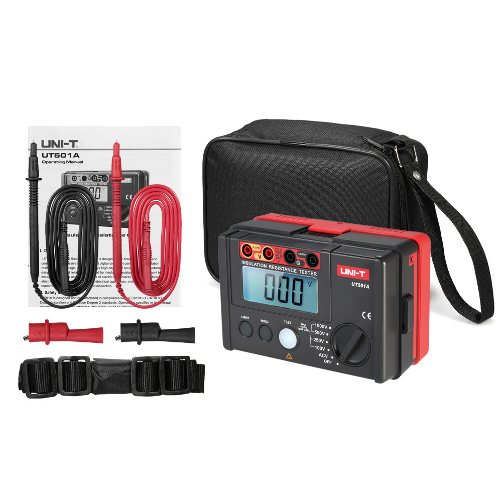 UT501A 1000V Insulation Resistance Meter Ground Tester Megohmmeter L8A4