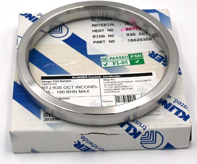 KLINGER R35 OCTAGONAL INCONEL 625- 190 BHN MAX 16620350 Ring Type Joint (RTJ)