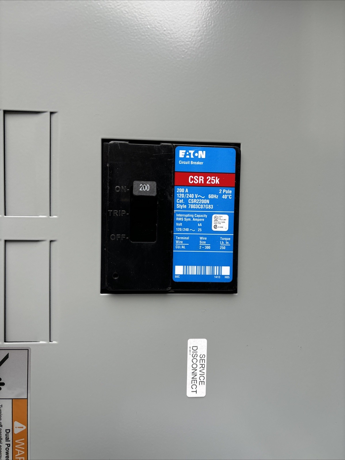 NEW Eaton MBE4040PV200BTS – Solar Rated MB 40/40 200A MCB 200A
