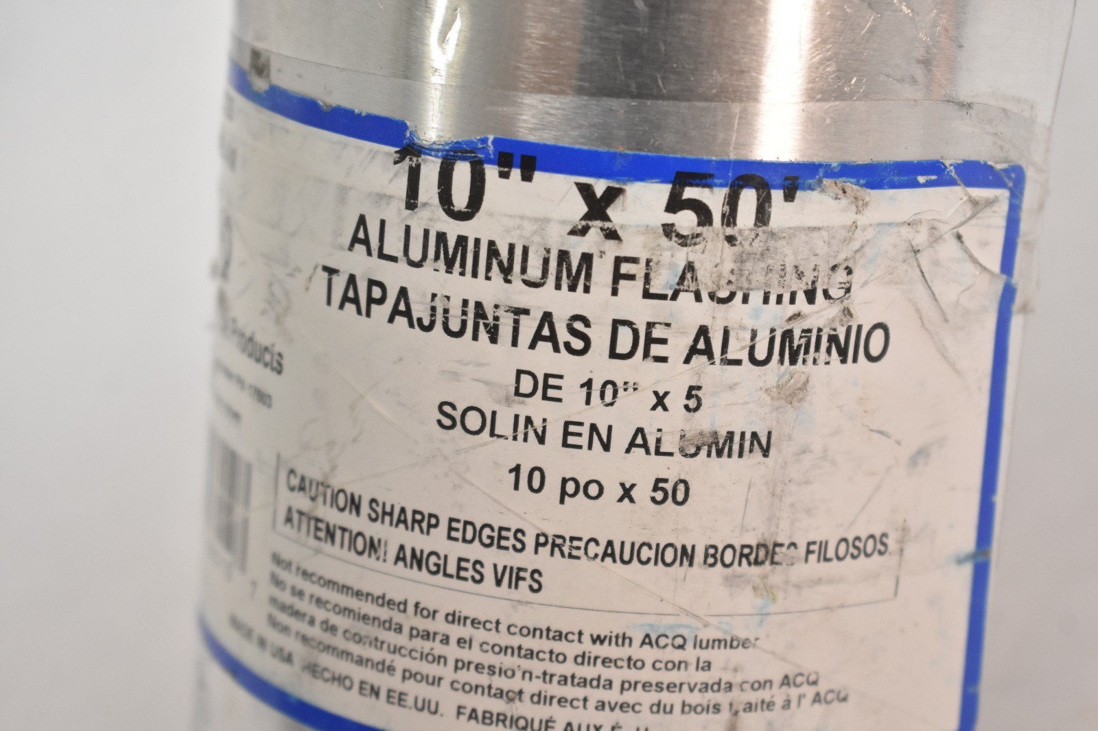 Amerimax Home Products 68010 Aluminum Flashing 10 Inch x 50 ft Mill FInish