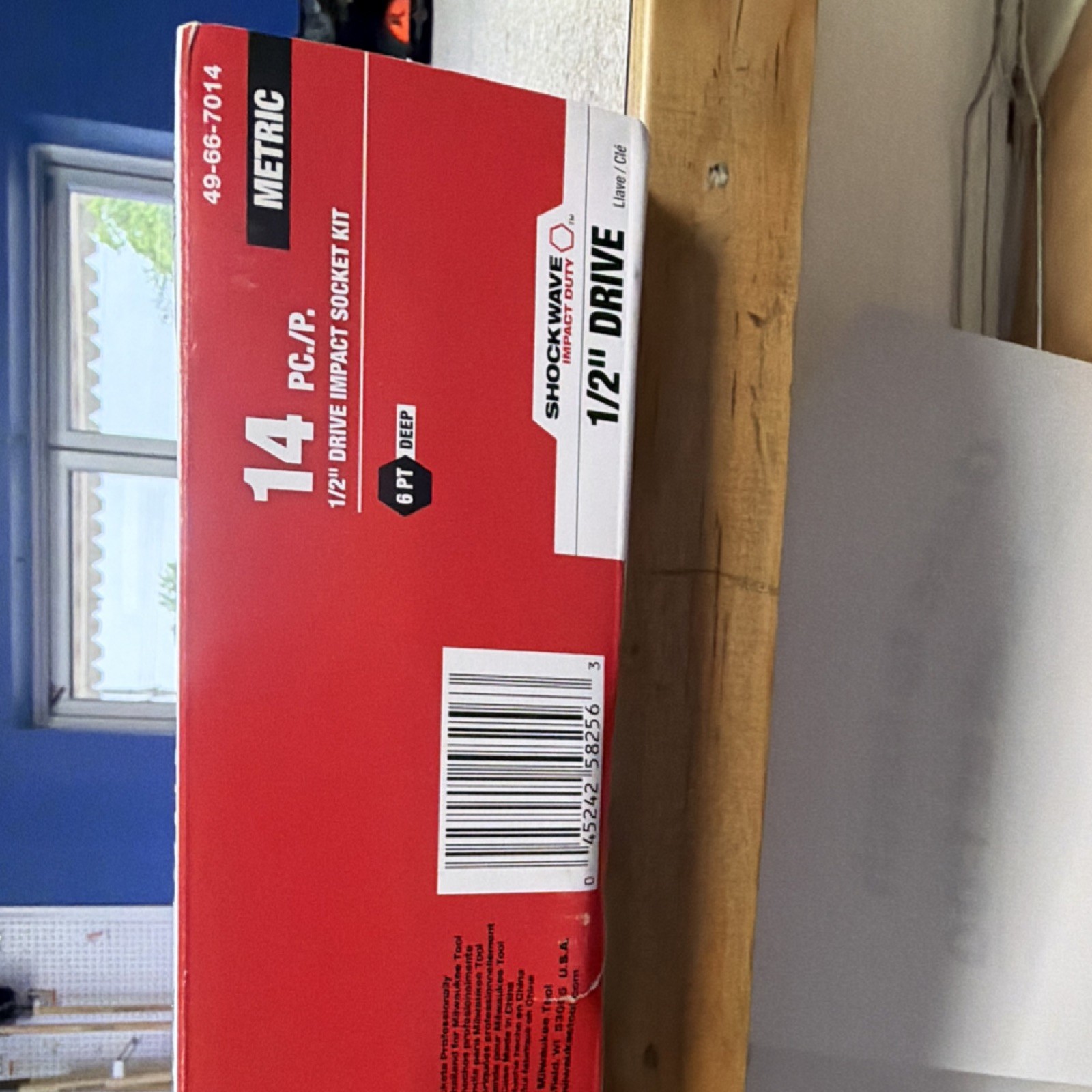 Milwaukee 49-66-7014 Shockwave Impact 1/2″ Drive Metric Socket Set 14pc