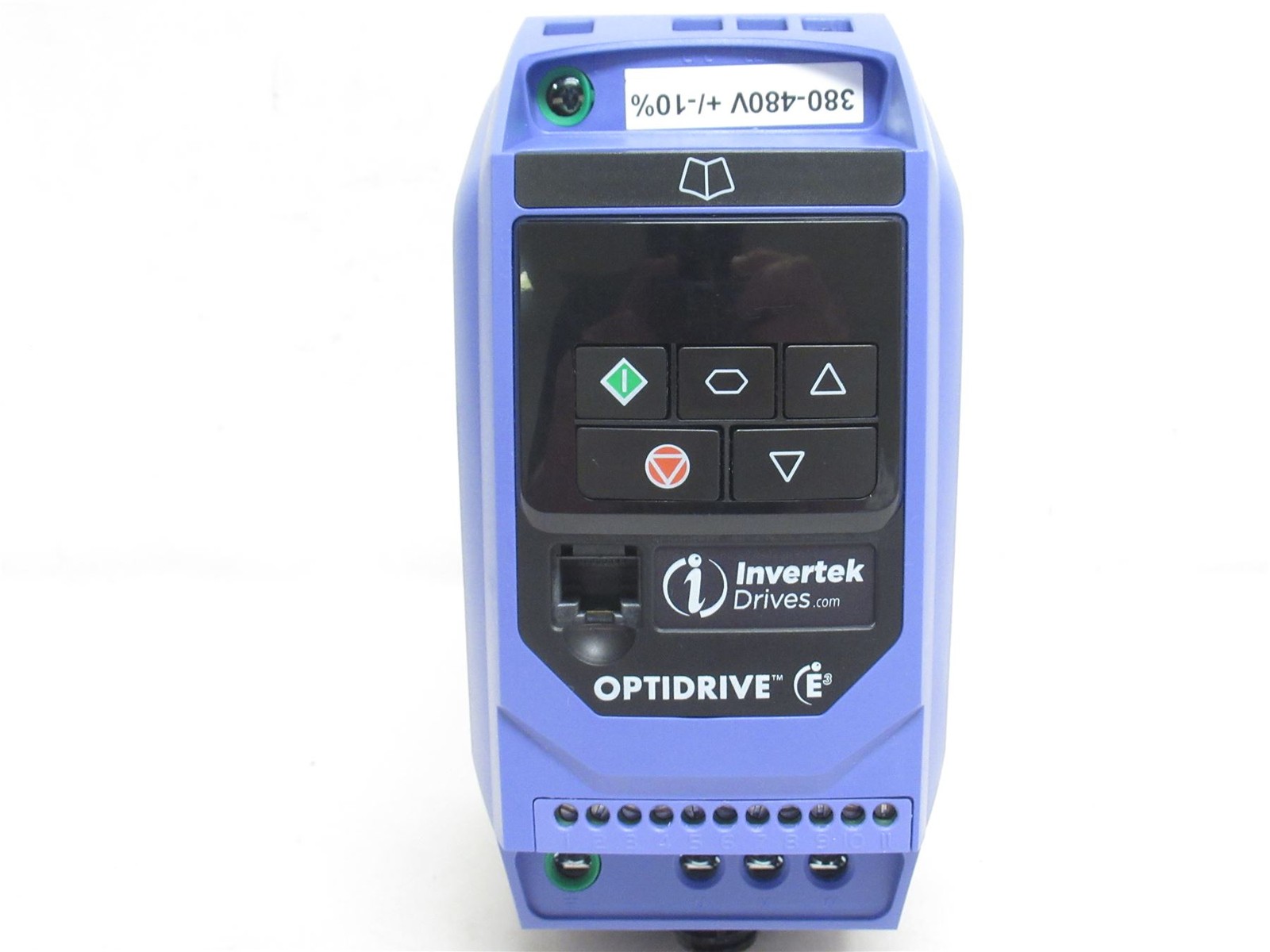 242809 New-No Box; Invertek ODE-3-140022-3F12 AC Drive; 380-480V In; 3PH; 1HP