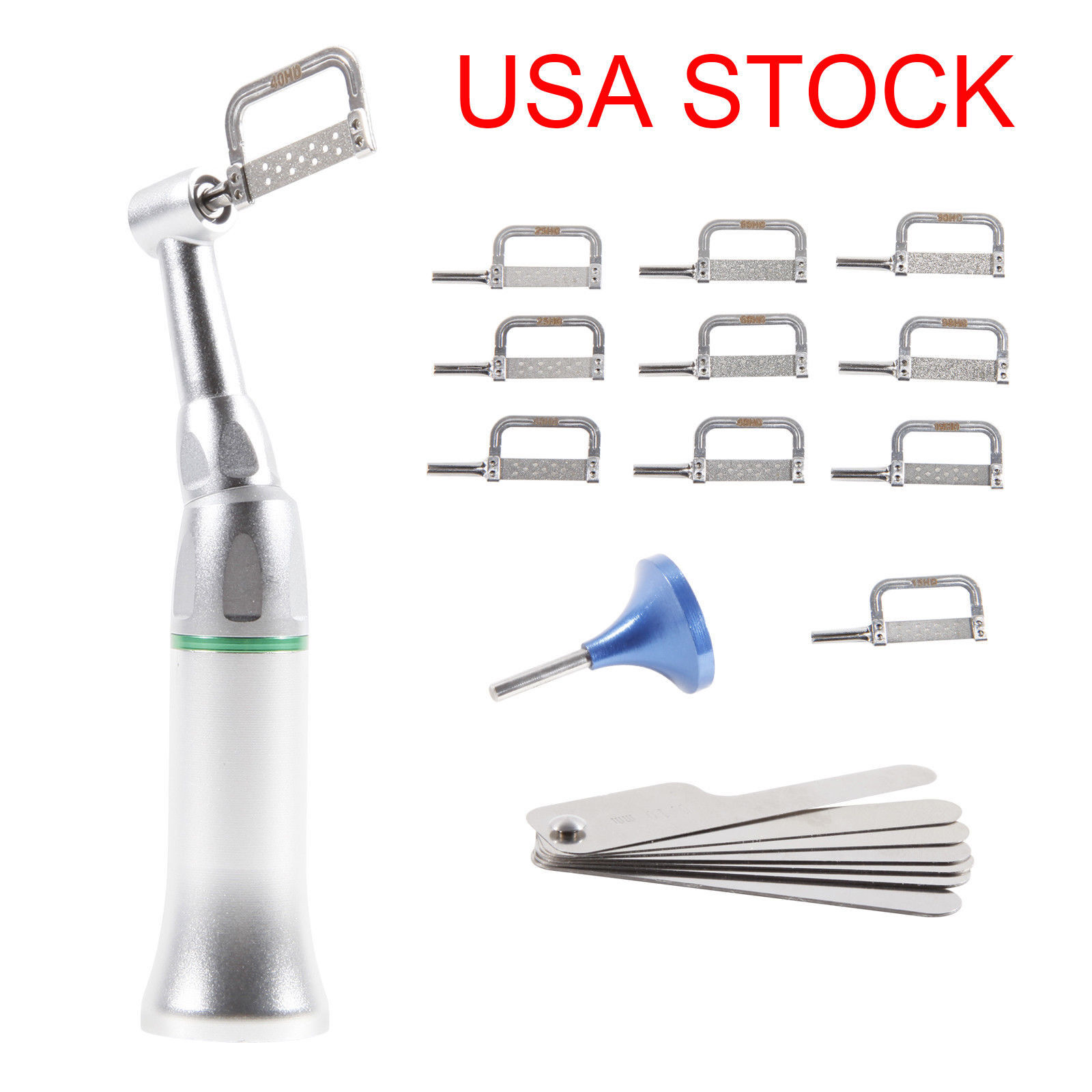 Dental Ortho Contra Angle 4:1 Contra Angle Handpiece Interproximal Strip IPR Kit