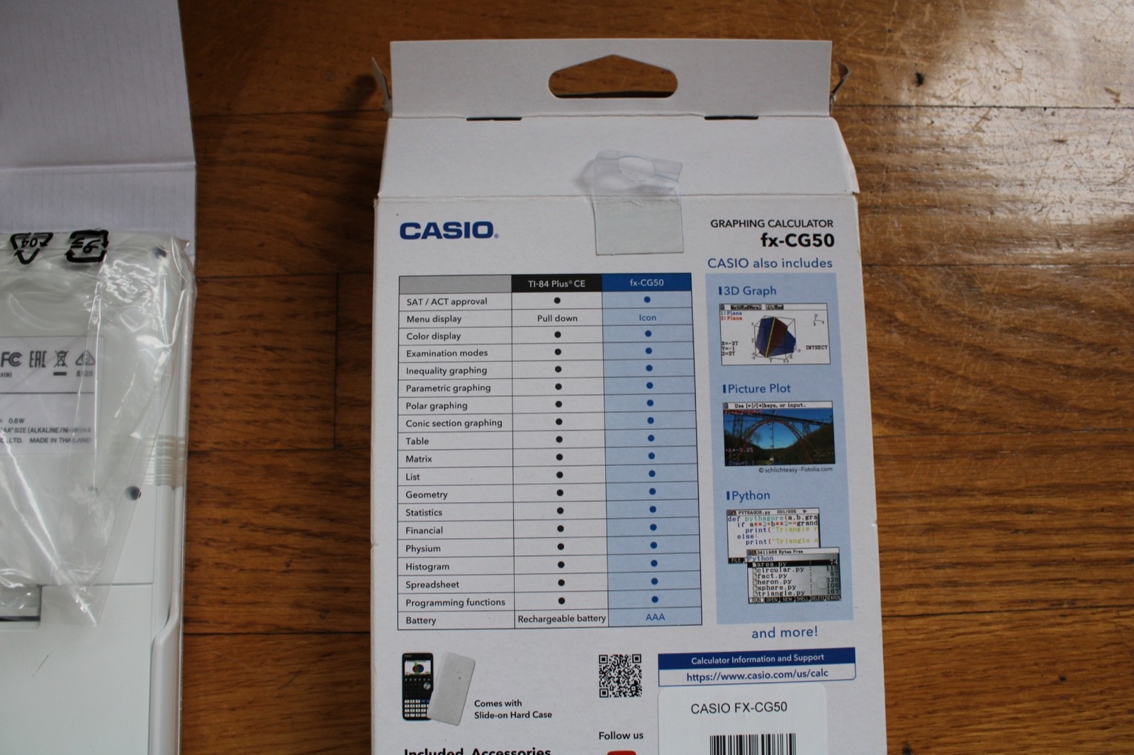 CASIO FX-CG50 Graphing Calculator New Open Box
