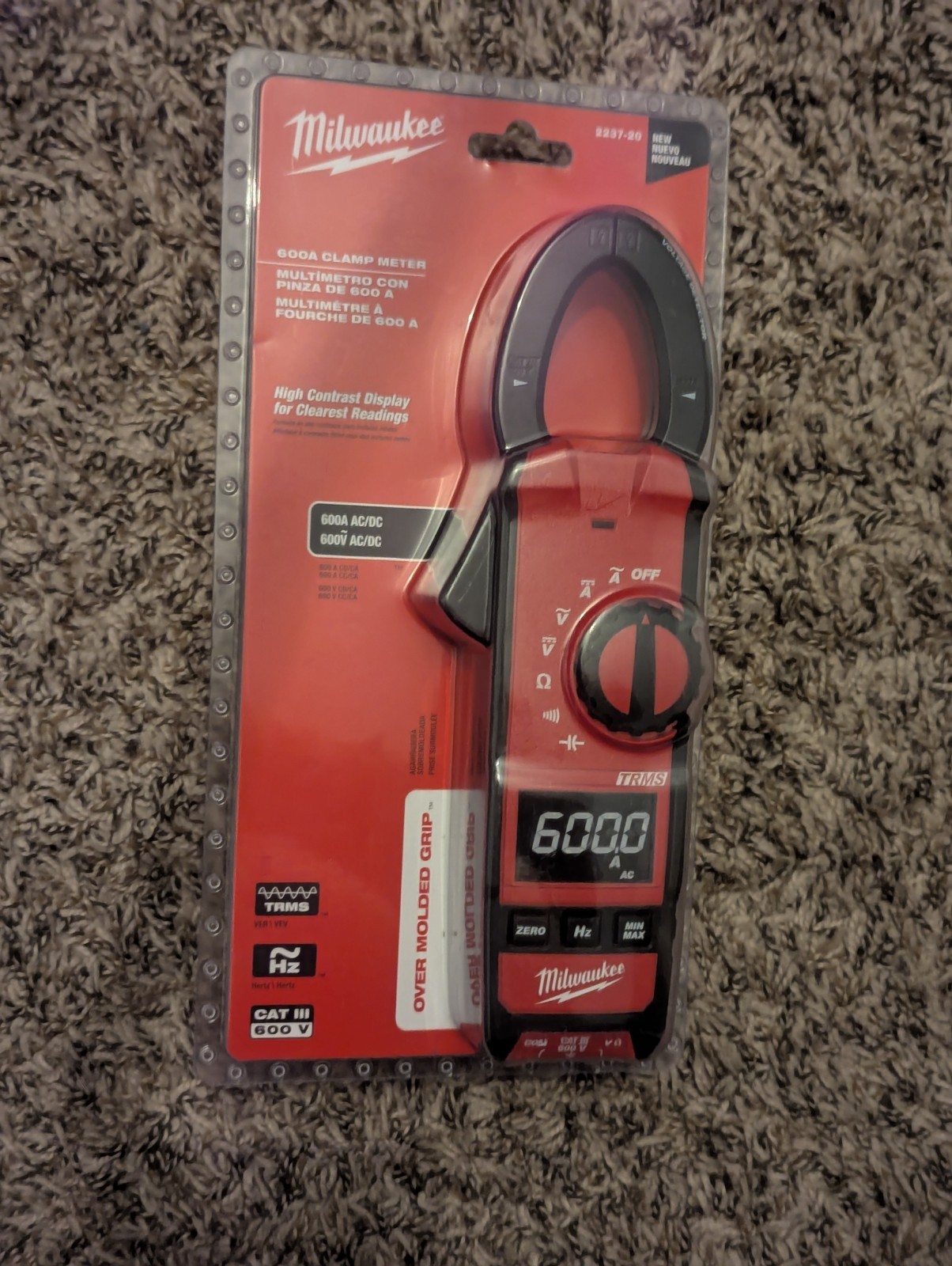 Milwaukee 2237-20 600 Amp AC/DC Digital Clamp Meter