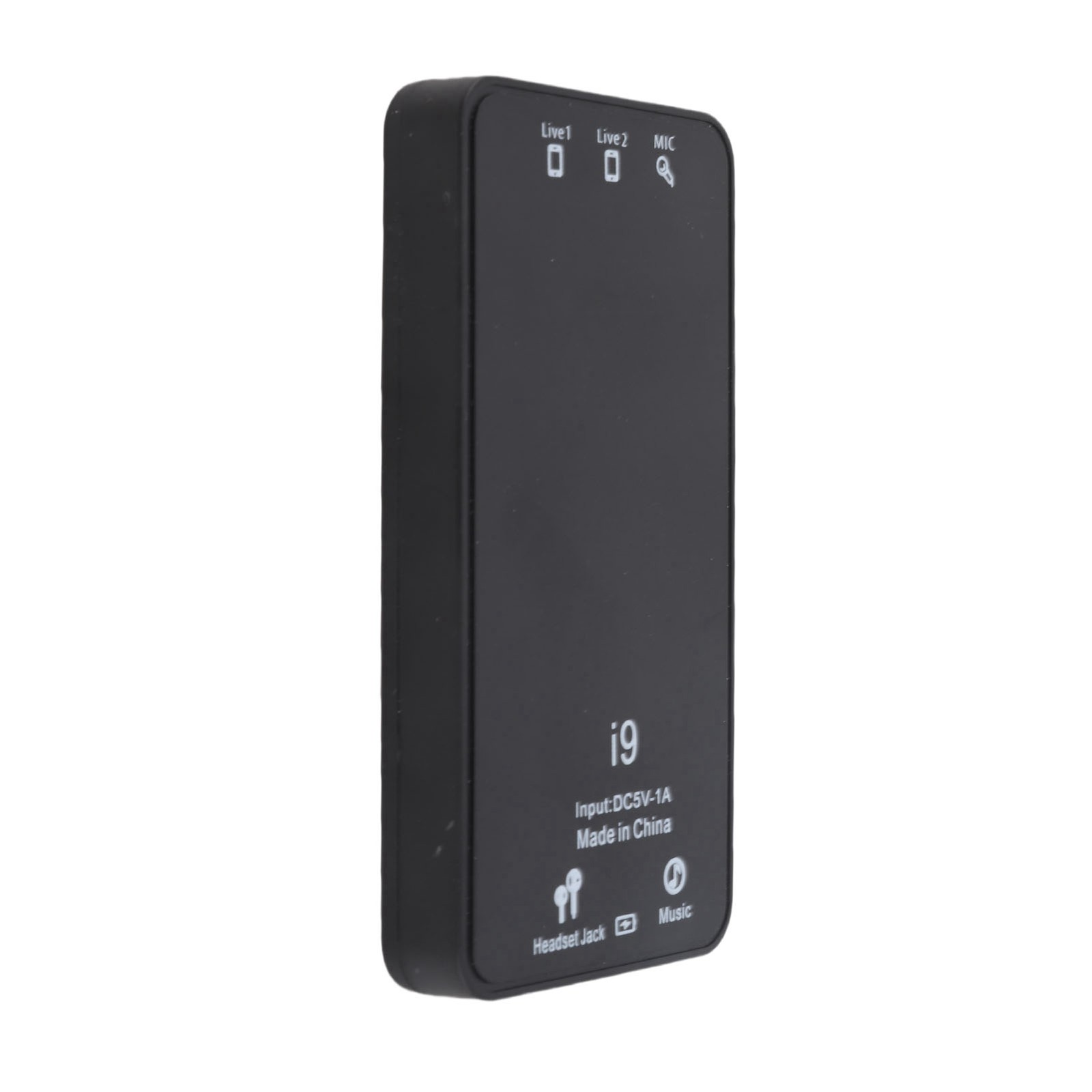Mini Live Sound Card Voice Changer 8 Vocal Tones 8 Built-in Sound Effects