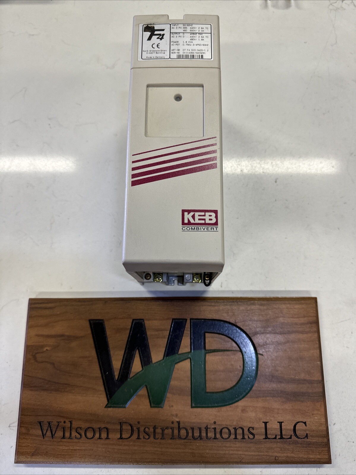 KEB 07.F4.S1D-3420/1.2 Combivert AC Drive 3PH 1.8KVA 480V 1.8A HF Filter