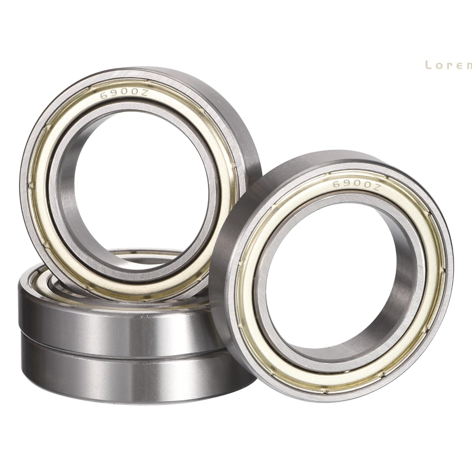 4pcs 6900ZZ Ball Bearings 10x22x6mm Double Metal Shield Chrome Steel GCr15
