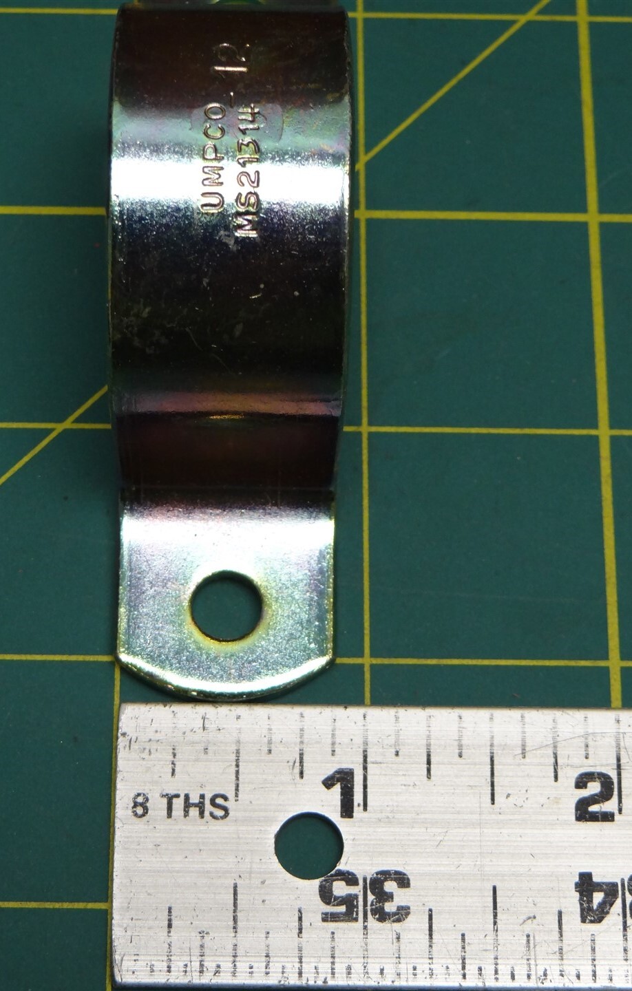 Qty: 10 UMPCO MS21314-12 7/8″ 2-Hole Retaining Pipe Strap NSN: 5340-00-947-4784